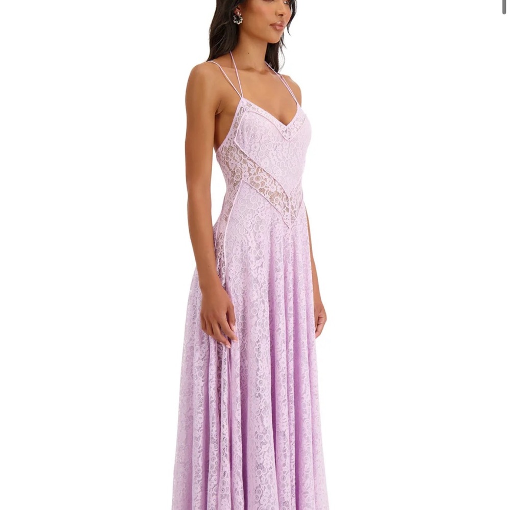 BRAND NEW Alamour Lavender Lace Maxi Dress